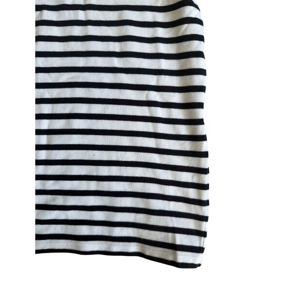 T ALEXANDER WANG Navy White Striped Short Sleeve Mini Dress Size Small - Picture 4 of 8